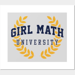 Girl Math University - Pop Culture Humor Posters and Art